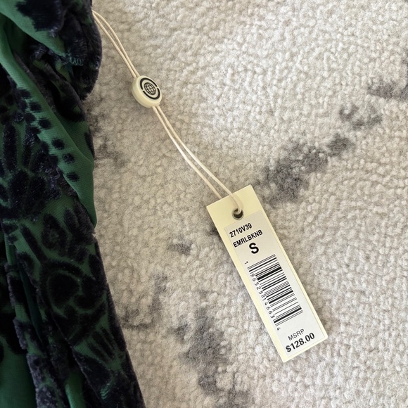 Black and Green Shift Dress- Max Studio - Picture 4 of 8